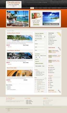 Destination - Joomla Travel Template