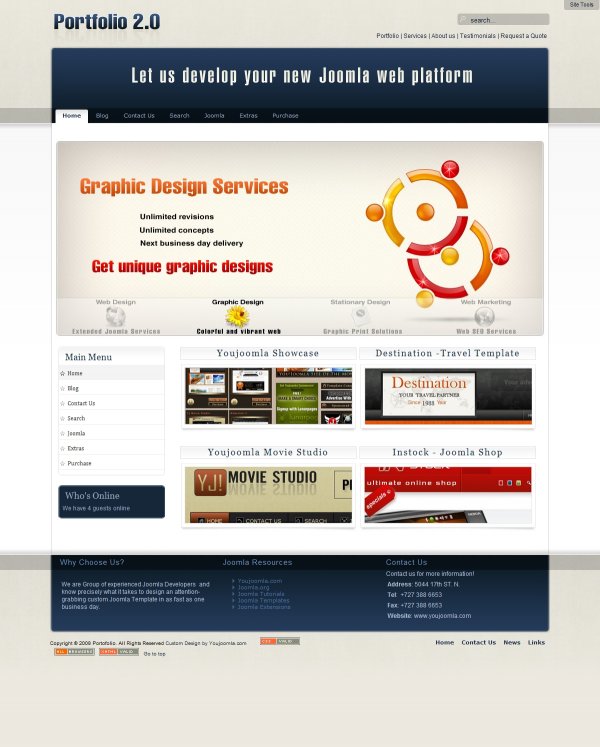 Portfolio2.0 - Joomla Designer Portfolio